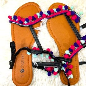 Chatties Pom Pom Sandals